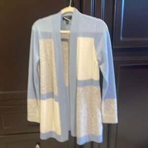 Charter Club 100% Cashmere Color Block Cardigan Duster